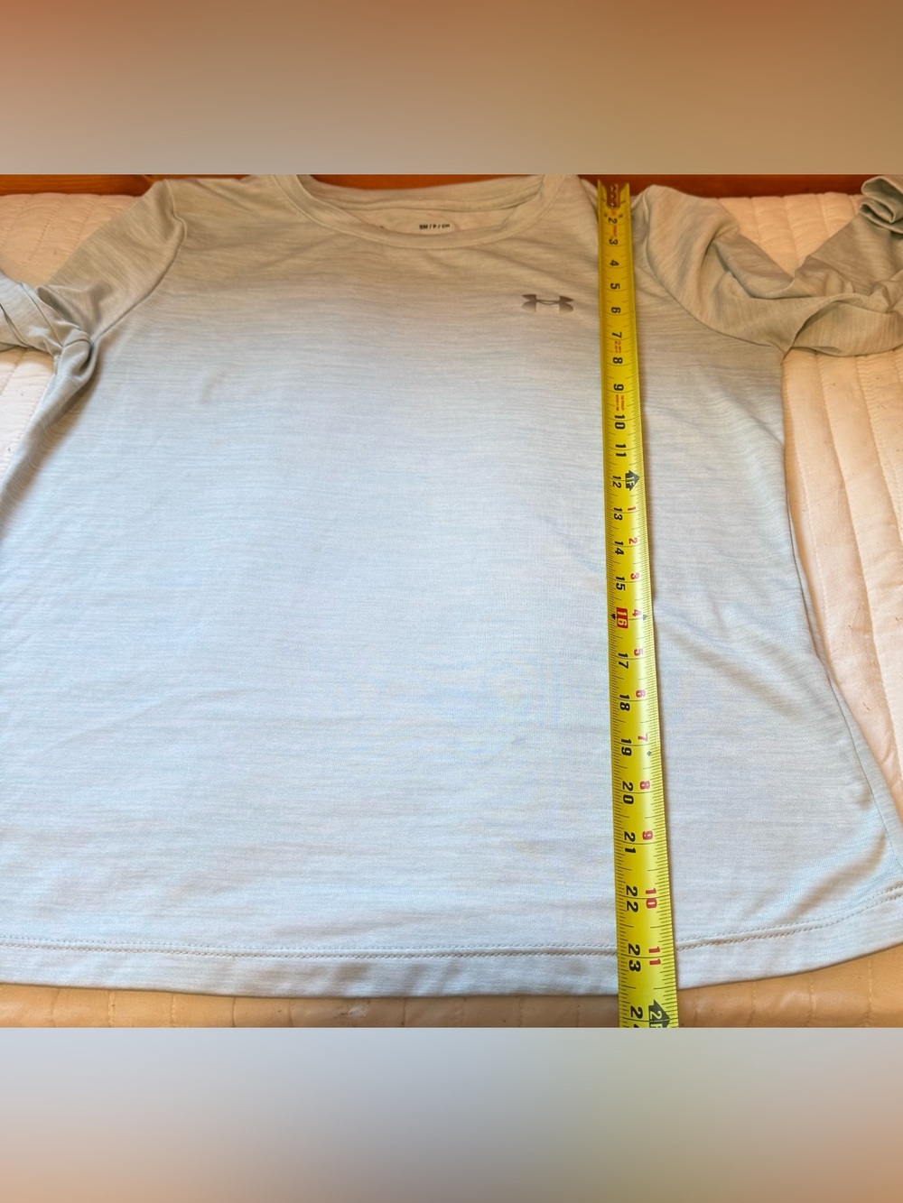 Under Armour Heatgear Loose Long-Sleeve Crewneck Light Blue Top Women’s Small - Picture 6 of 6
